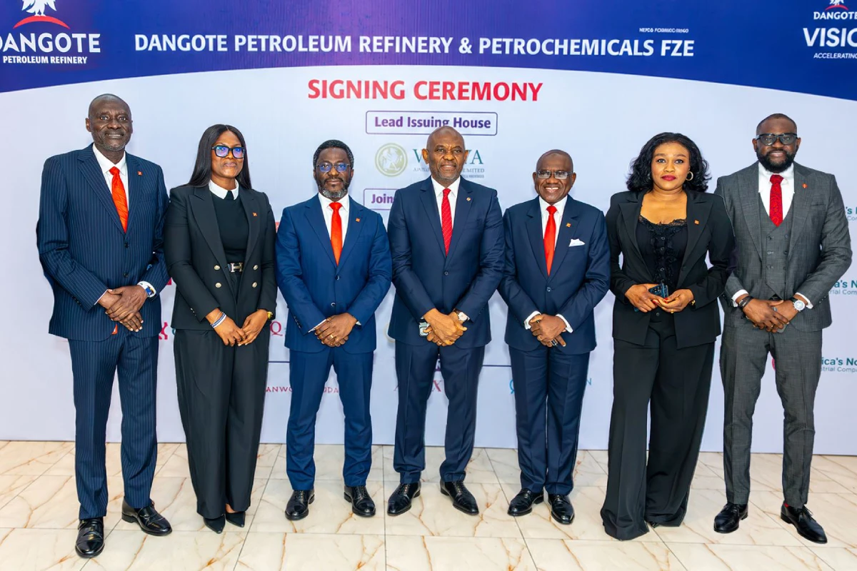 Dangote Petroleum Refinery IPO Signing Ceremony